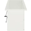 Sodo vazonas su LED 2 vnt. Balta 30 x 100 x 30 cm Plienas