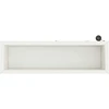 Sodo vazonas su LED 2 vnt. Balta 30 x 100 x 30 cm Plienas