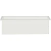 Sodo vazonas su LED 2 vnt. Balta 30 x 100 x 30 cm Plienas