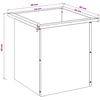 Sodo vazonas su LED 2 vnt. Balta 40 x 40 x 40 cm Plienas