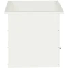 Sodo vazonas su LED 2 vnt. Balta 50 x 50 x 48 cm Plienas