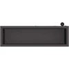 Sodo vazonas su LED 2 vnt. Juoda 30 x 100 x 30 cm Plienas