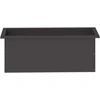 Sodo vazonas su LED 2 vnt. Juoda 30 x 80 x 30 cm Plienas