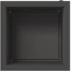 Sodo vazonas su LED 2 vnt. Juoda 40 x 40 x 40 cm Plienas
