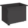Sodo vazonas su LED 2 vnt. Juoda 40 x 60 x 40 cm Plienas