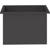 Sodo vazonas su LED 2 vnt. Juoda 40 x 60 x 40 cm Plienas