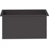 Sodo vazonas su LED 2 vnt. Juoda 40 x 80 x 40 cm Plienas