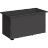 Sodo vazonas su LED 2 vnt. Juoda 40 x 80 x 40 cm Plienas