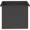 Sodo vazonas su LED 2 vnt. Juoda 50 x 60 x 48 cm Plienas