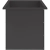 Sodo vazonas su LED 2 vnt. Juoda 50 x 80 x 48 cm Plienas