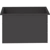Sodo vazonas su LED 2 vnt. Juoda 50 x 80 x 48 cm Plienas