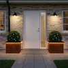 Sodo vazonas su LED 2 vnt. Rūdijanti 40 x 60 x 40 cm