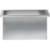 Sodo vazonas su LED 2 vnt. Sidabrinė 30 x 60 x 30 cm
