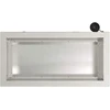 Sodo vazonas su LED 2 vnt. Sidabrinė 30 x 60 x 30 cm