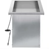 Sodo vazonas su LED 2 vnt. Sidabrinė 30 x 60 x 30 cm