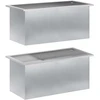 Sodo vazonas su LED 2 vnt. Sidabrinė 40 x 80 x 40 cm