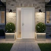Sodo vazonas su LED 2 vnt. Sidabrinė 40 x 60 x 40 cm