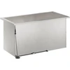Sodo vazonas su LED 2 vnt. Sidabrinė 40 x 80 x 40 cm