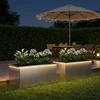 Sodo vazonas su LED 2 vnt. Sidabrinė 50 x 80 x 48 cm