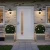Sodo vazonas su LED 2 vnt. Sidabrinė 50 x 60 x 48 cm