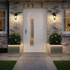Sodo vazonas su LED 2 vnt. Sidabrinė 50 x 60 x 48 cm