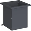 Sodo vazonas su LED Antracitas 30 x 30 x 30 cm Plienas