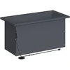 Sodo vazonas su LED Antracitas 30 x 60 x 30 cm Plienas