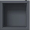 Sodo vazonas su LED Antracitas 40 x 40 x 40 cm Plienas