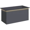 Sodo vazonas su LED Antracitas 50 x 100 x 48 cm Plienas