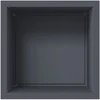 Sodo vazonas su LED Antracitas 50 x 50 x 48 cm Plienas