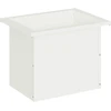 Sodo vazonas su LED Balta 30 x 40 x 30 cm Plienas