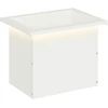 Sodo vazonas su LED Balta 30 x 40 x 30 cm Plienas