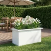 Sodo vazonas su LED Balta 30 x 60 x 30 cm Plienas
