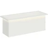 Sodo vazonas su LED Balta 30 x 80 x 30 cm Plienas
