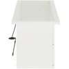 Sodo vazonas su LED Balta 30 x 80 x 30 cm Plienas