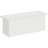 Sodo vazonas su LED Balta 30 x 80 x 30 cm Plienas