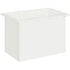 Sodo vazonas su LED Balta 40 x 60 x 40 cm Plienas