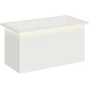 Sodo vazonas su LED Balta 40 x 80 x 40 cm Plienas