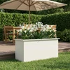 Sodo vazonas su LED Balta 50 x 100 x 48 cm Plienas
