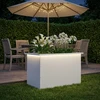 Sodo vazonas su LED Balta 50 x 80 x 48 cm Plienas