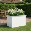 Sodo vazonas su LED Balta 50 x 80 x 48 cm Plienas