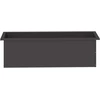 Sodo vazonas su LED Juoda 30 x 100 x 30 cm Plienas