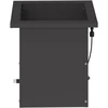 Sodo vazonas su LED Juoda 30 x 30 x 30 cm Plienas