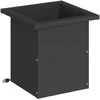Sodo vazonas su LED Juoda 30 x 30 x 30 cm Plienas