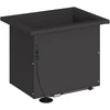 Sodo vazonas su LED Juoda 30 x 40 x 30 cm Plienas