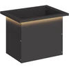 Sodo vazonas su LED Juoda 30 x 40 x 30 cm Plienas
