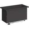 Sodo vazonas su LED Juoda 30 x 60 x 30 cm Plienas