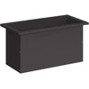 Sodo vazonas su LED Juoda 30 x 60 x 30 cm Plienas