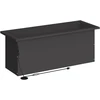 Sodo vazonas su LED Juoda 30 x 80 x 30 cm Plienas