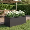 Sodo vazonas su LED Juoda 50 x 100 x 48 cm Plienas